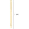 Afoxon Slim Metallic Retractable Ballpoint Pens - Gold, Nice Gift