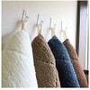 Fuka-Fuka Bath Mat, Brown, Length 17.7 x Width 23.6 x