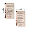 Eyebrow Lamination Aftercare Instruction Cards | Physical Printed 2 x