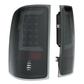 HECASA LED Tail Lights Pair Compatible with 2007-2014 GMC Sierra 1500 2500HD 3500HD Pickup Truck LED Tube Bar Rear Tail Lamps Taillight Left and Right Side