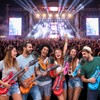8PCS Inflatable Guitar and Microphone,Inflatable Instruments Kit Adults