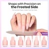 Beetles Glass Nail File 3 Pack for Natural Nails, Double-Sided