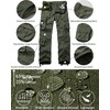 GSGGIG Men's Outdoor Hiking Pants Ripstop Wild Cargo Pants Army