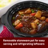 Elite Gourmet MST-250XS# Electric Slow Cooker Ceramic Pot, with Adjustable
