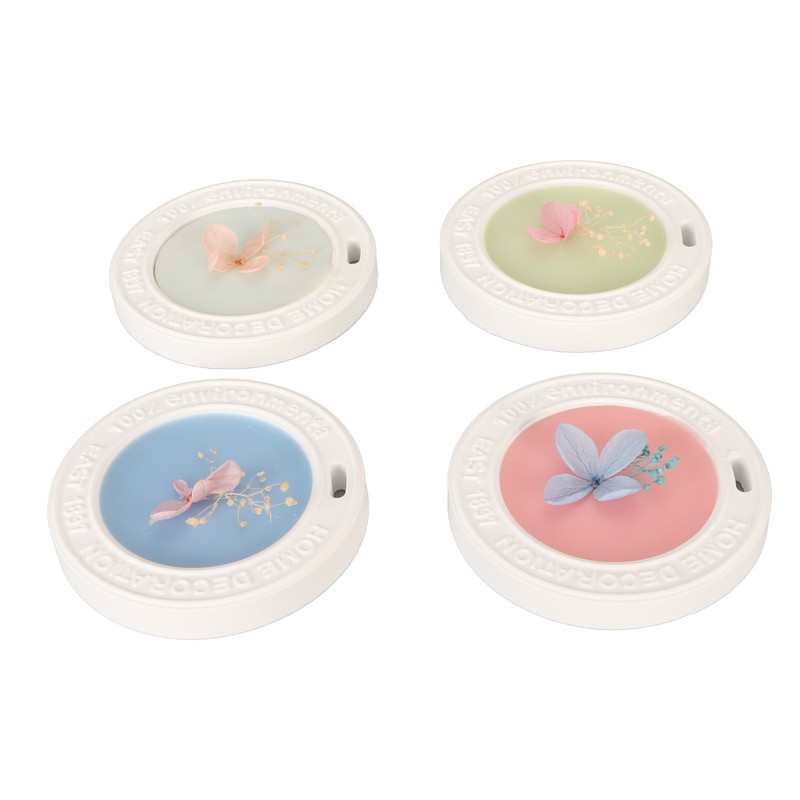 4 Pieces Aromatherapy Wax Tablets Long Lasting Dry Flower Scented