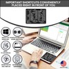 Synerlogic Word/Excel Windows Shortcut Sticker | Reference Guide Keyboard Shortcut