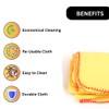 JMS Bridge Yellow Dusters 100% Cotton, Pack of 24, Cleaning
