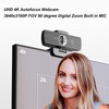 4K USB Webcam 8MP 30 Frame Auto Focus UHD Computer