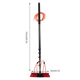 YIYIONCE Water Fed Pole Kit 24FT Solar Panel Cleaning Brush Extendable Cleaning Brush & Pole Outdoor Window Cleaning System with Spray Washer Washing Equipment Tool for Hard-to-reach Places | US STOCK