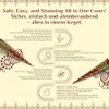 Neeta Henna Cones 12 Pack Natural Mehndi Paste Auburn Colour