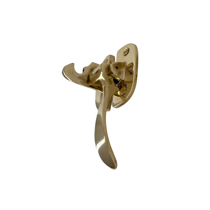 Left or Right Handed Ice Box Latch in Solid Brass