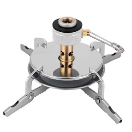 Mini estufa de gas para camping Estufa port?¡ì?¨¦til a prueba de viento con quemador de cocina al aire libre de encendido piezoel?¡ì|ctrico para picnichornillo