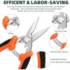 EWPJDK 3-Pack Stainless Steel Pruning Shears, Pruning Snips and Clippers