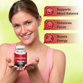 DLPA: DL-Phenylalanine 1000mg – Advanced Form of Phenylalanine for Amino Acid Support – 60 Gummies – Non-GMO, Gluten-Free, Easy-to-Take Formula for Daily Use and Consistent Wellness Support