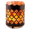 CRYSTAL DECOR Himalayan Pink Salt Lamp Basket & Dimmer Cord