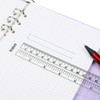 JKJF A5 Ruler A6 Ruler Bookmark Ruler Plastic Page Marker