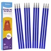 Donluhu 12 x Erasable Refills, Blue, Compatible with Legami, Easy