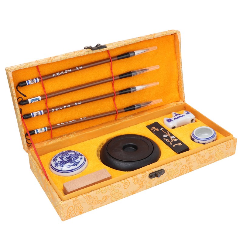 Chinese Traditional Calligraphy Set Four Treasures of the Study Brush