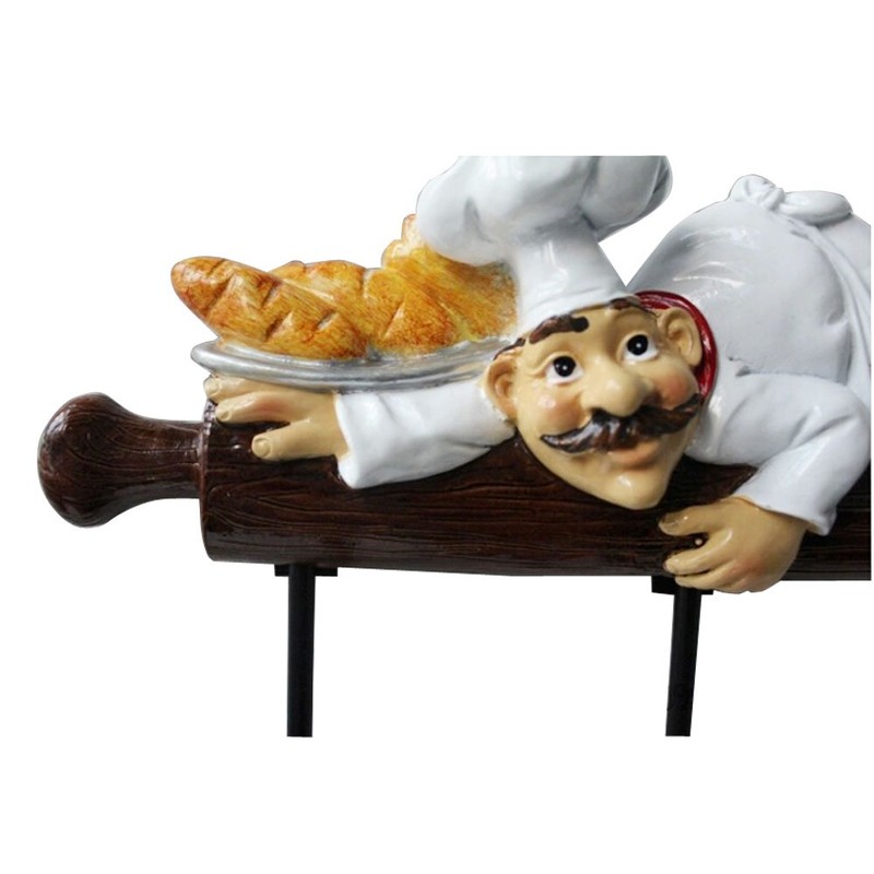 KiaoTime Fat Chef Decor Cute Home Kitchen Restaurant Bakery Decorative