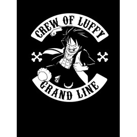 clothinx Crew of Luffy Organic Baby Bodysuit, black