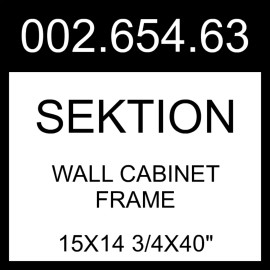 IKEA SEKTION Wall Cabinet Frame White  15x14 3/4x40" 002.654.63
