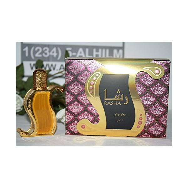 Khadlaj Rasha for Men and Women (Unisex) CPO - Concentrated Perfume Oil (Attar) 15 ML (0.51 oz)
