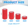 PATIKIL 1"/2"/3"/4" Self Adhesive Bandage Wrap, 4 Pcs 5 Yard