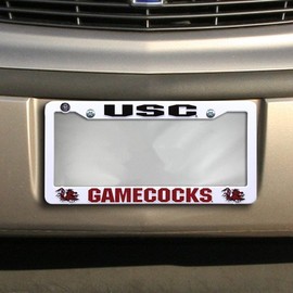 Rico Industries NCAA South Carolina Fighting Gamecocks Plastic License Plate Frame