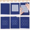 FREEBLOSS 12Pcs 6 * 6/5.5 * 5.5inch Plastic Sashiko Stencils,