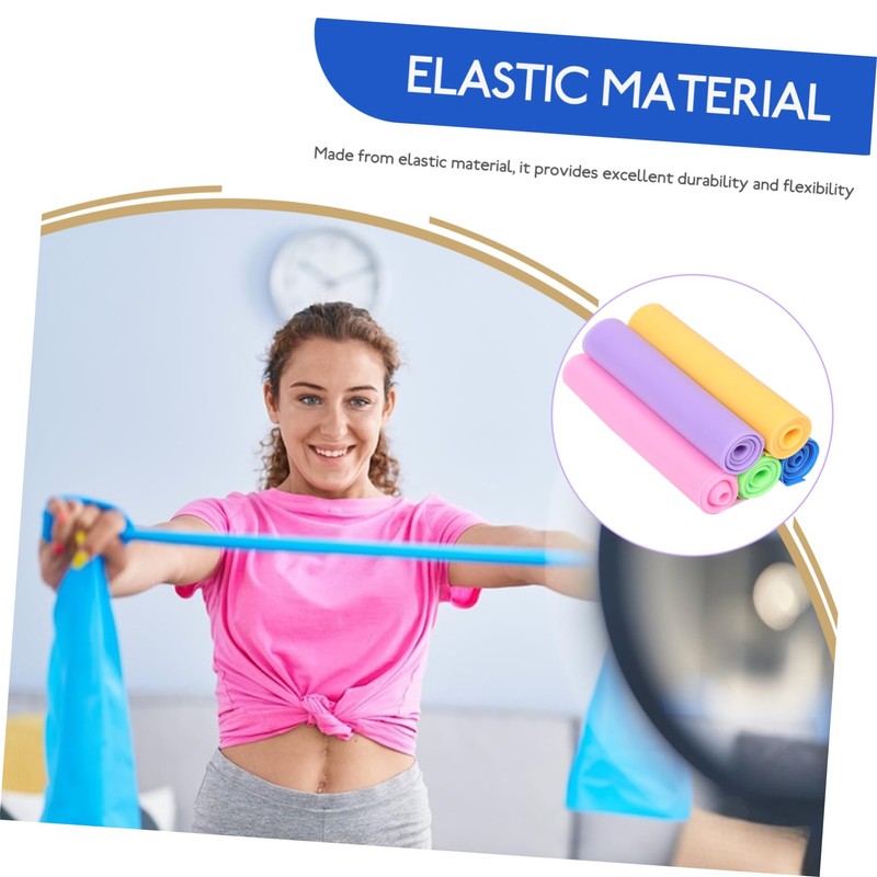 SUPVOX High Intensity Yoga Resistance Bands 5 Pieces Flat Stretching