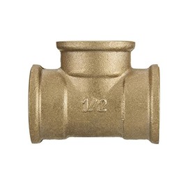 1" inch Thread Pipe Tee Connection Fittings Female Cast Iron Brass