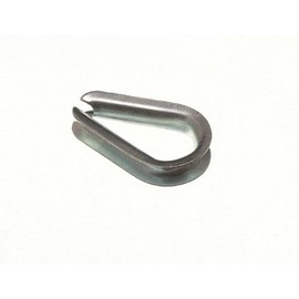 10 x chain wire rope thimble M6 BZP steel