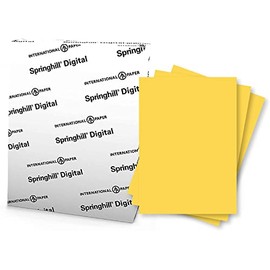 SPRINGHILL CARDSTOCK Paper 8.5” x 11” 67Lb 147gsm 250 Sheets (GOLDENROD)