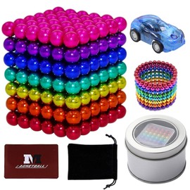 252 Piezas de Juguetes apilables, incluido 1 mini coche de juguete, Bolas Coloridas para aliviar el estrés con Caja de Almacenamiento, Juguetes para aliviar el estrés, desarrollar la Inteligencia