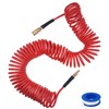 SAFELIFE 50 ft Polyurethane Recoil Air Hose1/4" Inner Diameter, Retractable