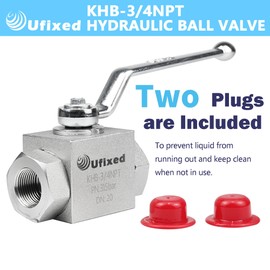 Ufixed 3/4" High Pressure Hydraulic Ball Valve Pressure Washer Ball Valve 4500 Psi 3/4 Inch Npt Dn10 Ball Valve With Handle Replacement