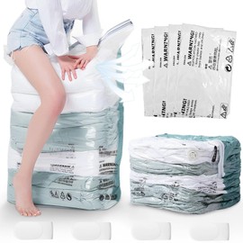 LATRAT Vacuum Storage Bags for Duvets, Pack of 4, Vacuum Storage Bags, 75% Space Saving, Vacuum Bags for Clothes, Duvets, Pillows (80 x 100 x 38 cm)