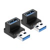 USB 3.0 Adapter 10Gbps High Speed Data Transmission, Right Angle