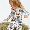 HonestBaby Sleep and Play Footed Pajamas One-Piece Sleeper Jumpsuit Zip-front
