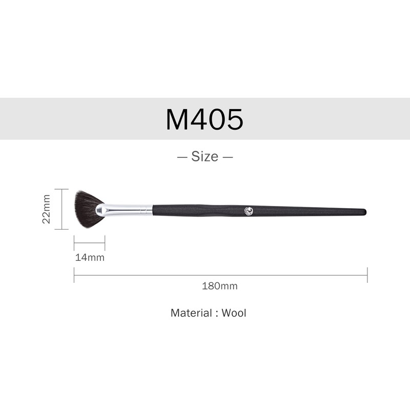 ENERGY Angled Highlighter Fan Brush, Eyebrow Bone Highlighter Brush, Makeup