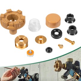 Bzumperyz Upgrade RK-17MH Metal Handle Repair Kit Fit for Woodford Model 17 Outdoor Faucet, EPDM Packing, Frost-Proof (12 Pcs)