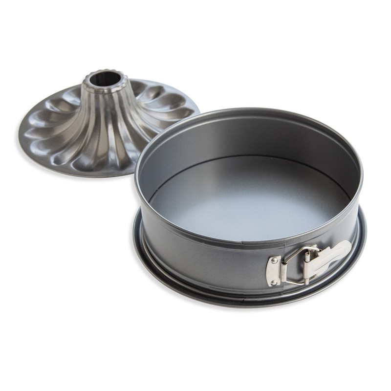 Nordic Ware 50442 Bundt Fancy Springform Pan with 2 Bottoms,