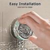 MiOYOOW Clear Shower Caddy, Heavy Duty Suction Cup Shower Shelf
