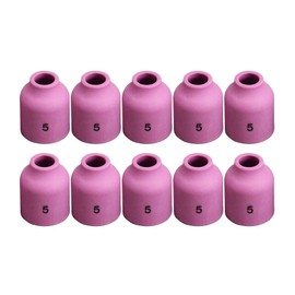 RIVERWELD TIG Gas Lens Alumina Nozzle Ceramic Cups 53N59 5# 5/16" 8.0mm for PTA DB SR WP 9 17 18 20 25 26 TIG Welding Torch Pack of 10