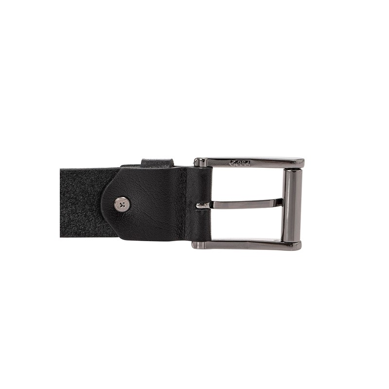 Genuine Leather Belt with Rivets Premium Quality, black