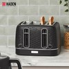 Haden Starbeck 4 Slice Wide Slot Stainless Steel Toaster with