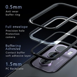 BEEJTUNY Protective Case for OPPO Reno12 Pro 5G/OPPO Reno 12 Pro 5G, Magnetic Cover Fit for Car Mount and Supports Wireless Charging, Frosted Anti-fall Shell.
