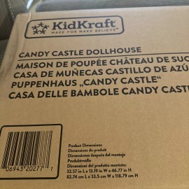 KidKraft Candy Castle Wooden Dollhouse with 28 Accessories, Ages 4 and up
