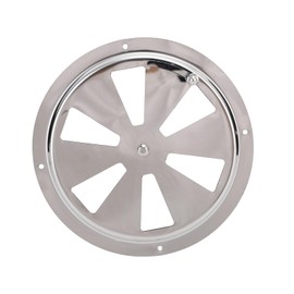 Akozon Cabin Ventilation Plate Marine Grade Stainless Steel Round Louver Vent Cover with Adjustable Side Knob for Boat Yacht RV (4in) (5in) (6in)