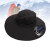 Solar Fan Hat Large Brim Quick Dry Breathable 3 Speeds
